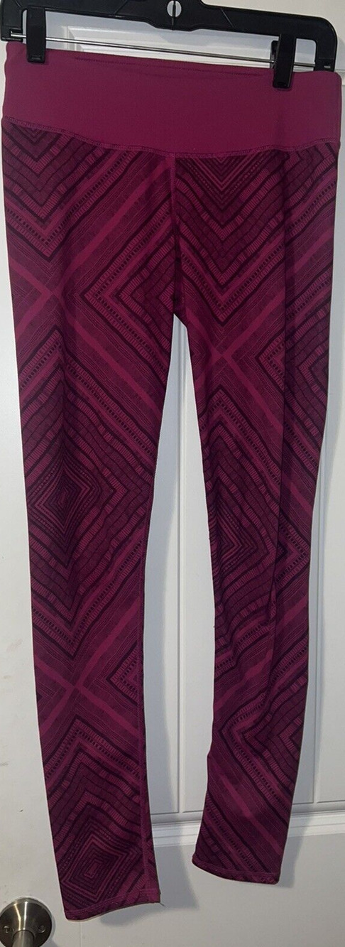 Fabletics Bright Pink Salar Taos Print Leggings Reversible Women’s S full Length